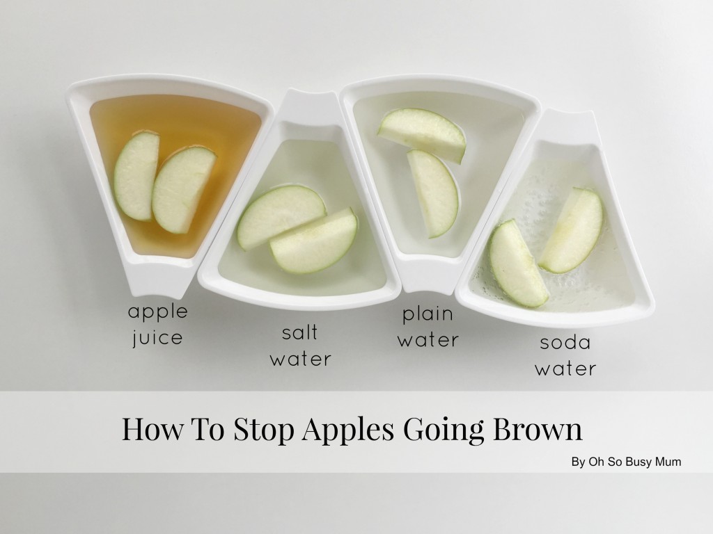 How to stop apples going brown