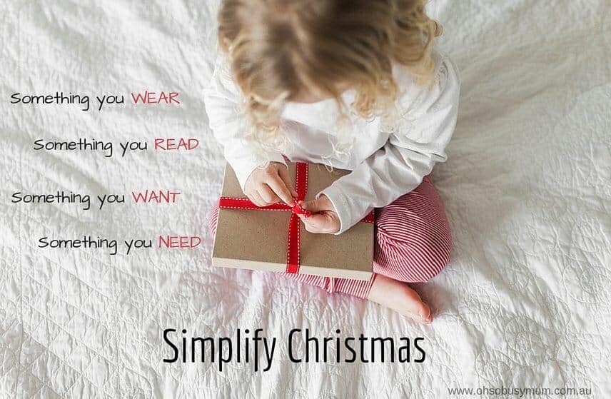 Oh So Busy Mum Simplify Christmas 