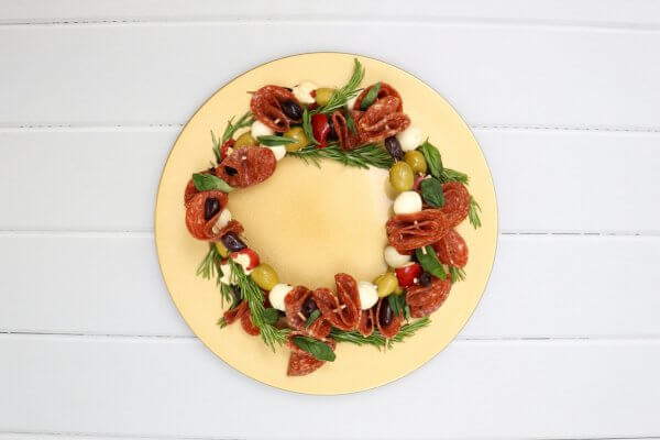 Antipasto Christmas Wreath Skewers