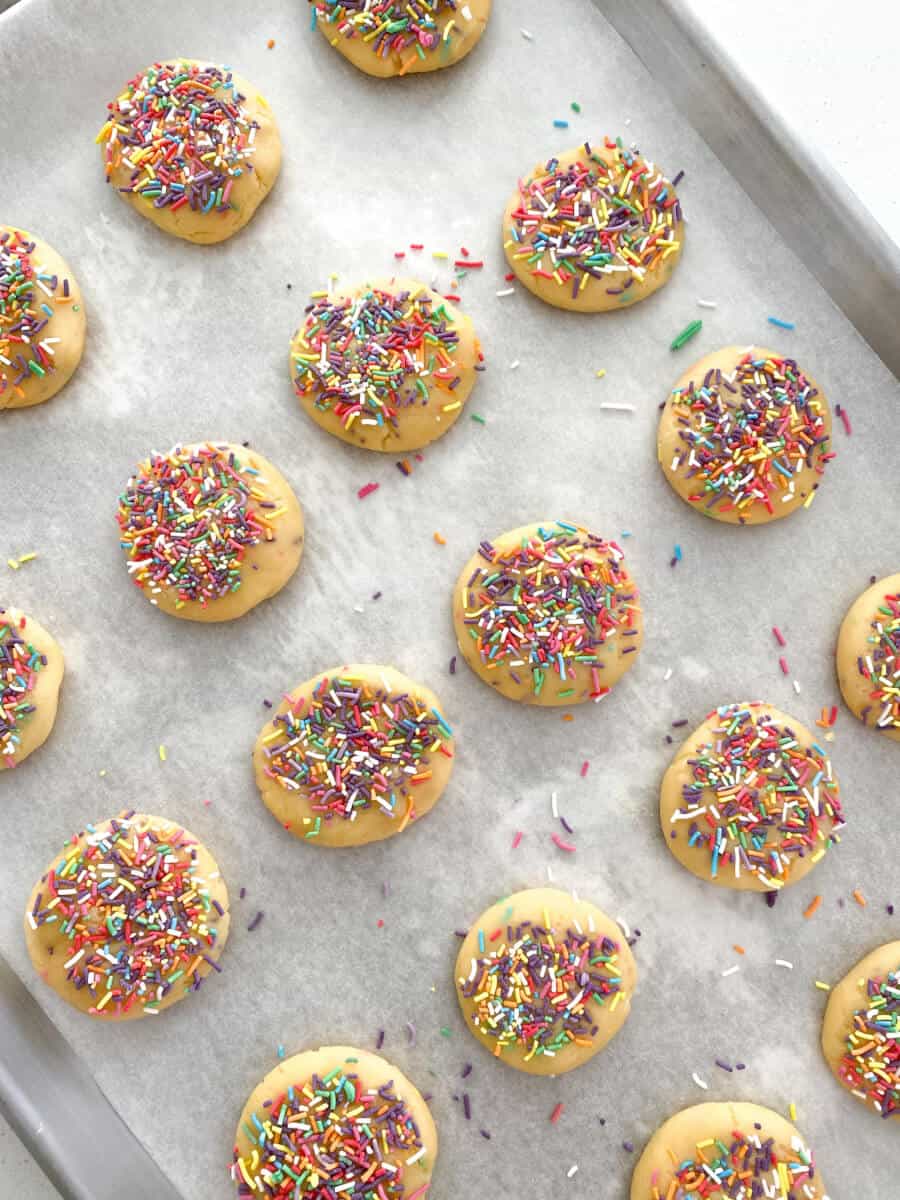 Easy to make sprinkle biscuits Oh So Busy Mum