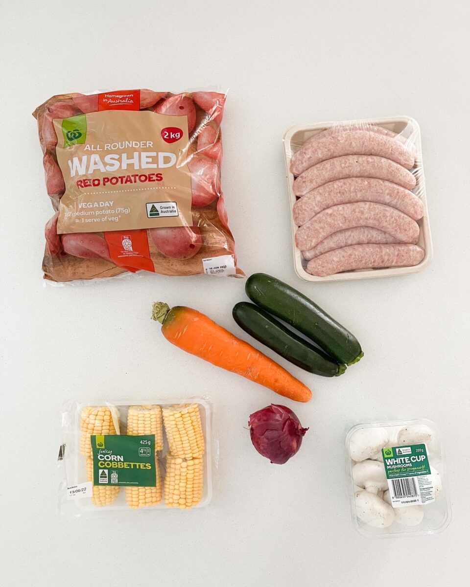 ONE TRAY SAUSAGE BAKE Ingredients