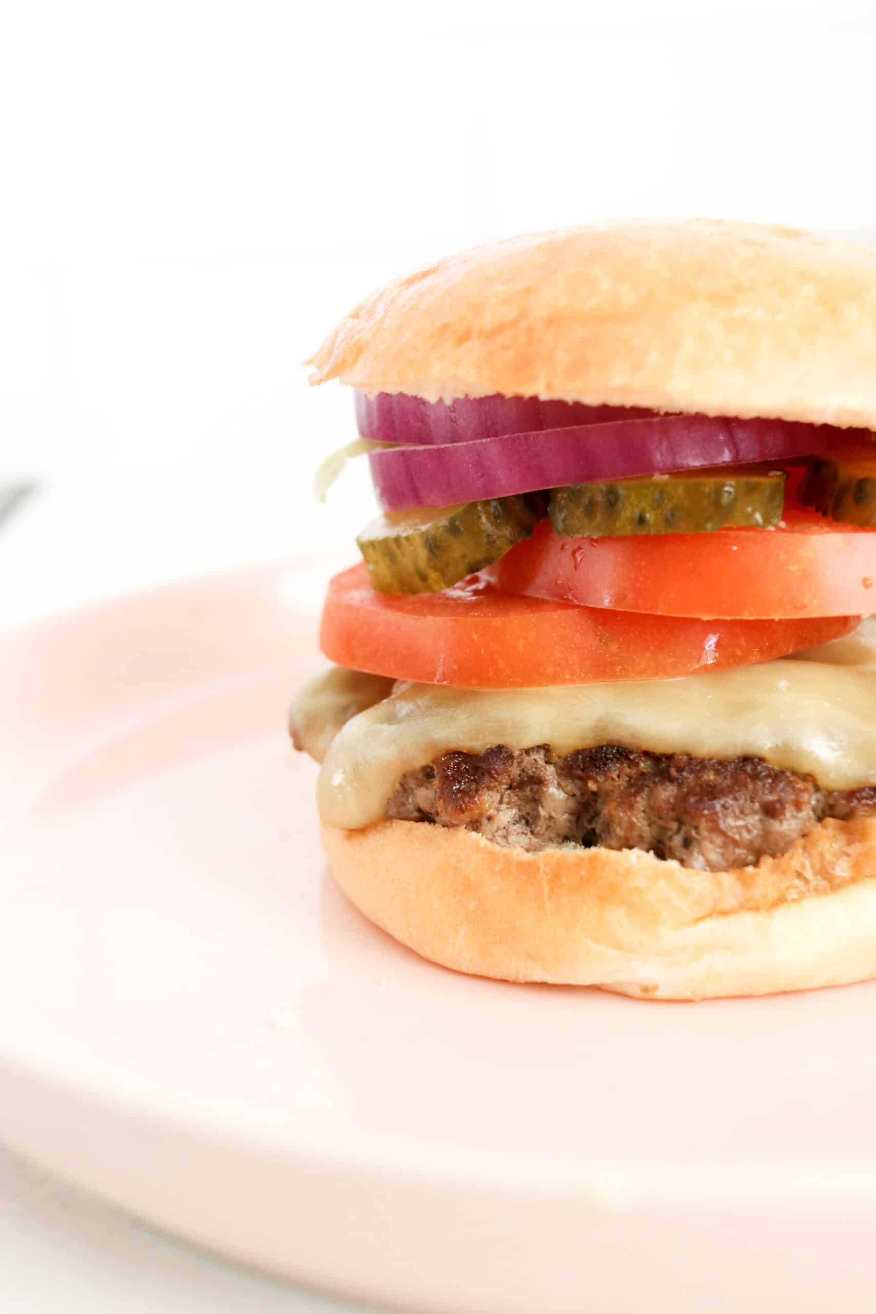 Best Ever Homemade Beef Burger Recipe - Oh So Busy Mum