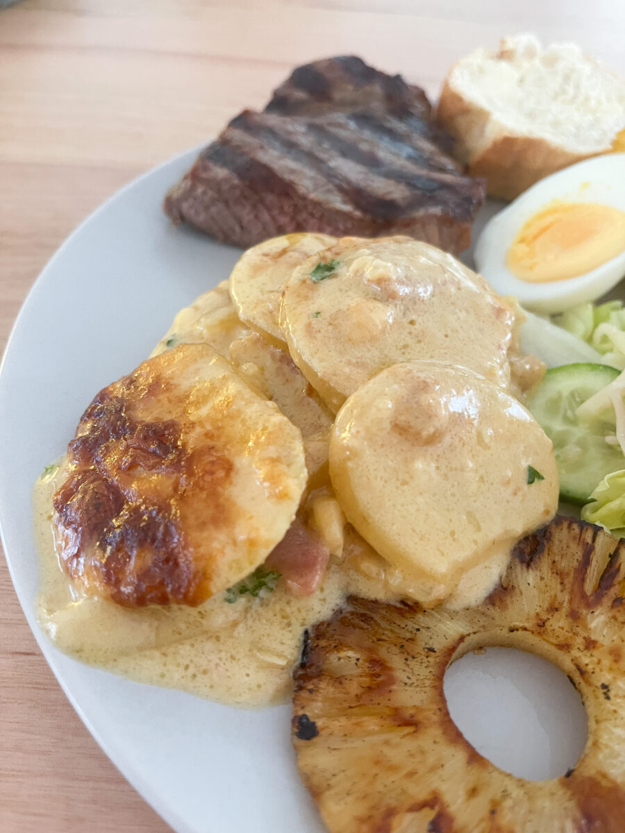 Easy Creamy Potato Bake cooked