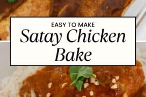 Satay Chicken Bake - Oh So Busy mum