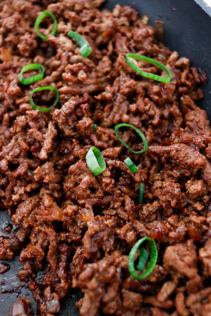 Asian Style beef Bowls frypan