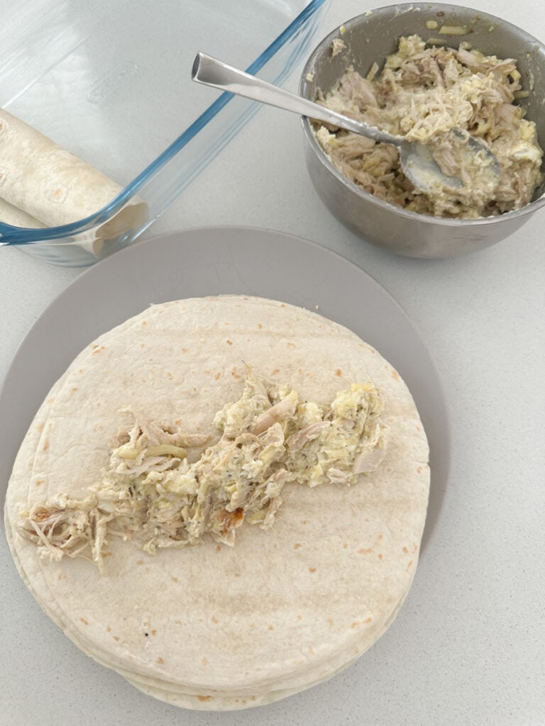 Creamy Chicken Enchiladas Oh So Busy Mum