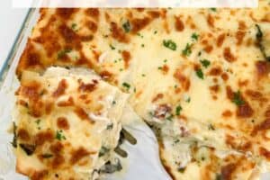 Creamy Chicken Lasagna pinterest image
