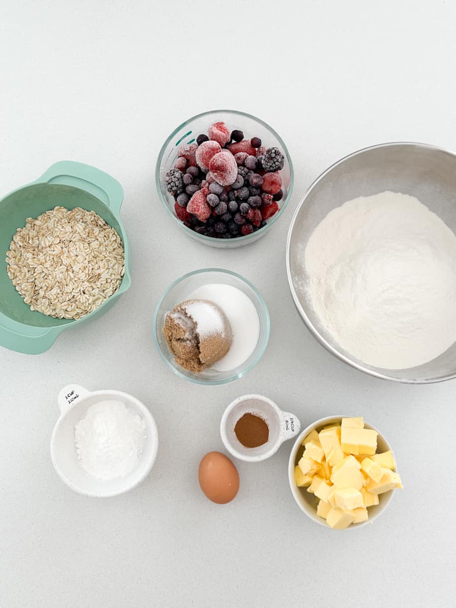 Berry Oat Slice ingredients