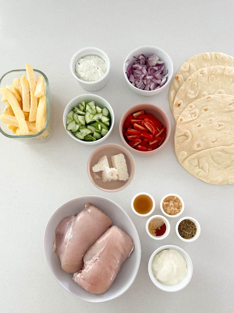 Easy Chicken Gyros Ingredients