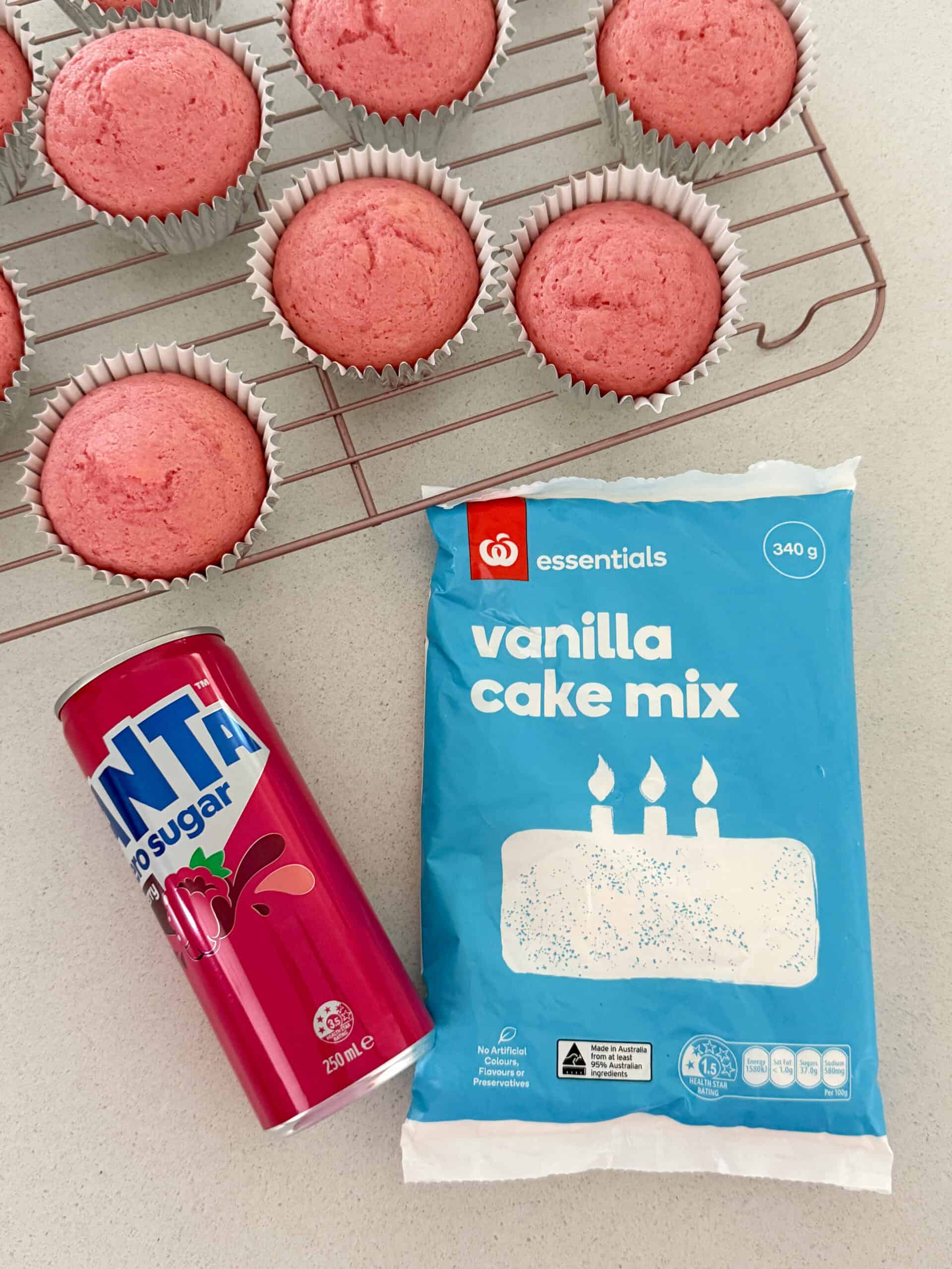 2 ingredient cake hack (pink sundae)