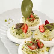 Pistachio Mini Pavlova Nests